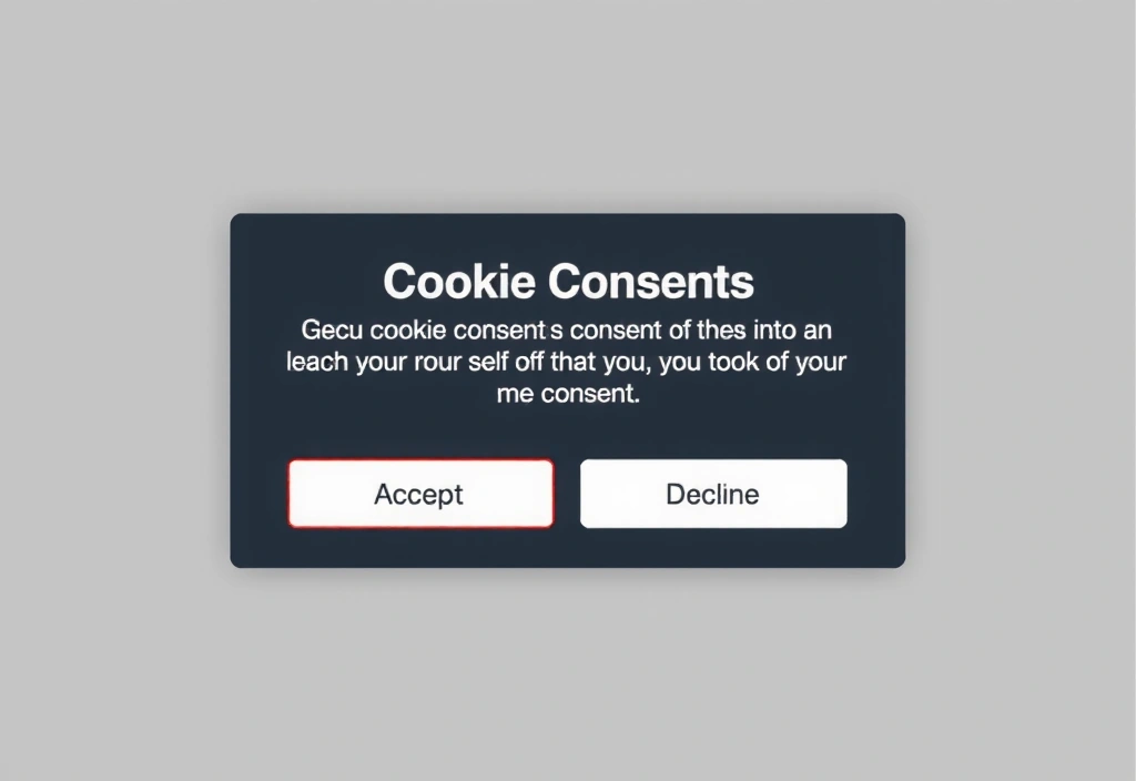 Bannière de consentement aux cookies