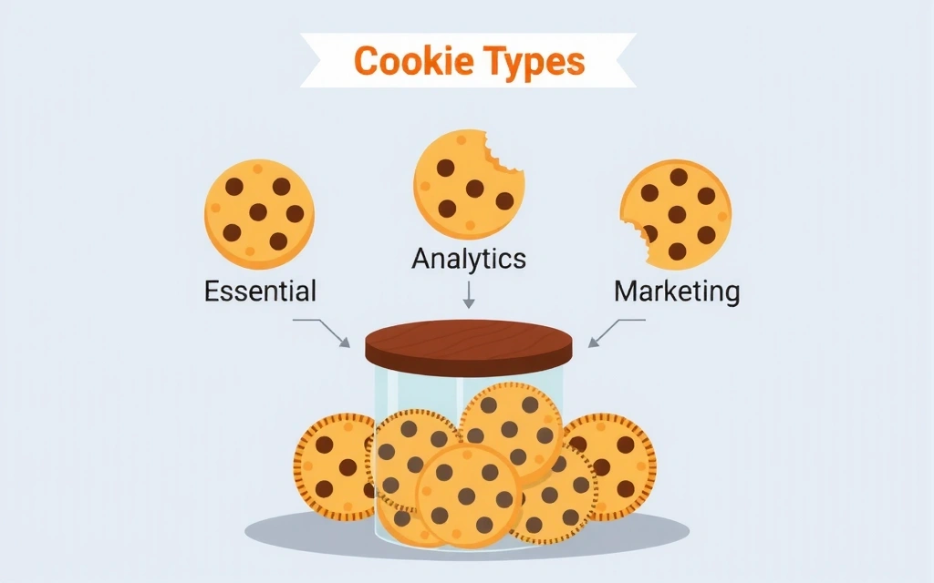 Visualisation des types de cookies utilisés sur le site